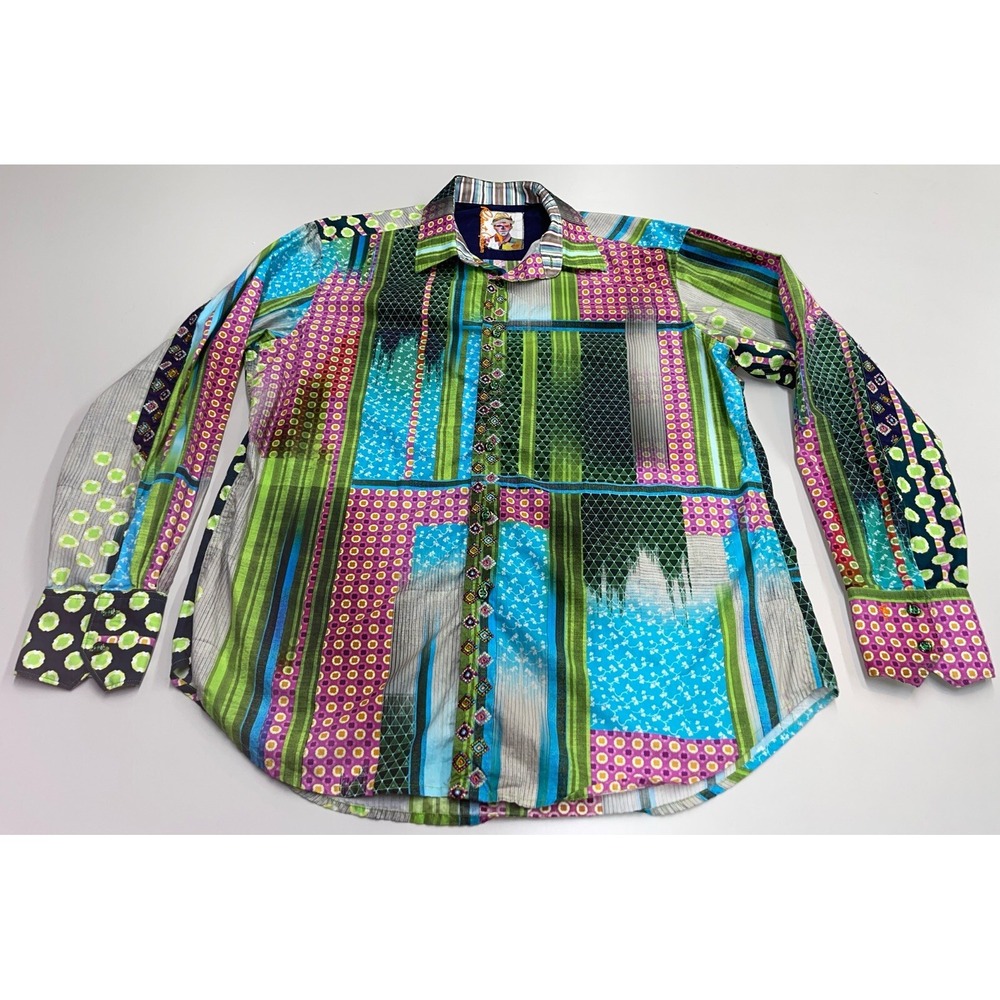 Robert Graham Knowledge Wisdom Truth Shirt L Rare Art Embroidered 4d